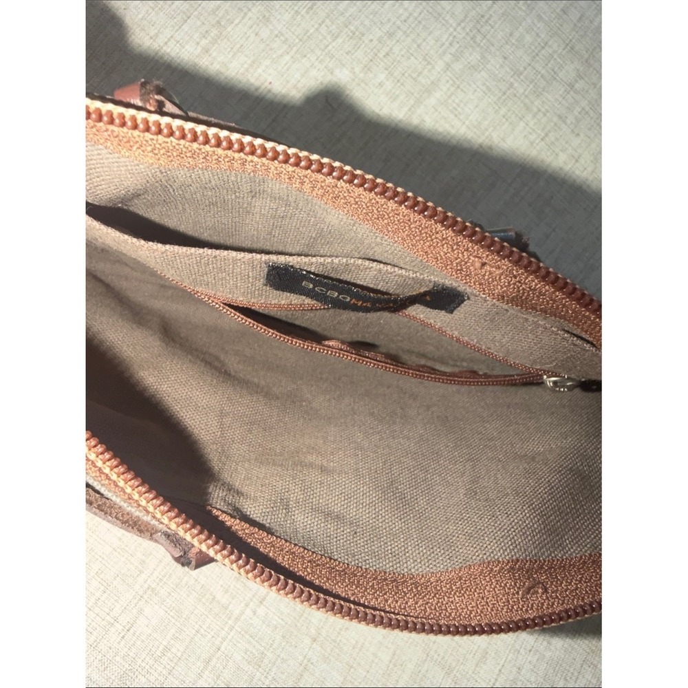 Vintage Y2K Woven Leather Shoulder Bag BCBG MaxAzria Clutch Minimalist braided - Picture 8 of 13
